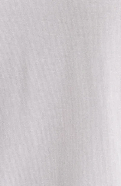 Eileen Fisher Boxy Johnny Collar Jersey Top In White