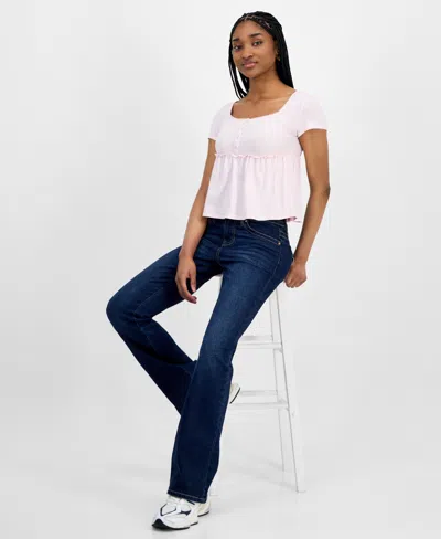 Celebrity Pink Juniors' Low-rise Extended-tab Bootcut Jeans