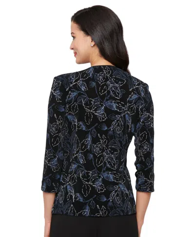 Alex Evenings Women's Printed Top & Jacket Set
