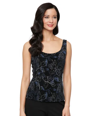 Alex Evenings Women's Printed Top & Jacket Set