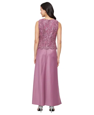 Alex Evenings Embroidered Mock Two-piece Gown With Jacket