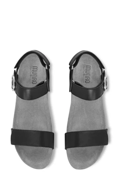Munro Sintra Wedge Sandal In Black