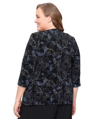 Alex Evenings Plus Size 2-pc. 3/4-sleeve Jacket & Top Set