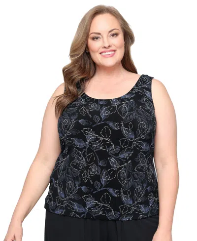 Alex Evenings Plus Size 2-pc. 3/4-sleeve Jacket & Top Set