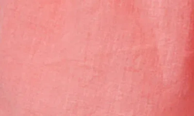 Bella Dahl Ruffle Waist Drawstring Linen Shorts In Pink