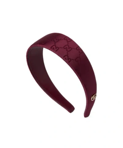 Gucci Women Gg Hair Band In Red