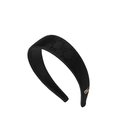 Gucci Original Gg Canvas Hairband In Black