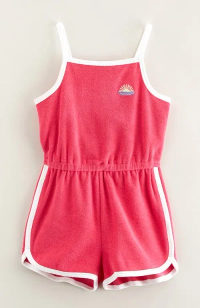 Tucker + Tate Kids' Organic Cotton Terry Romper In Pink