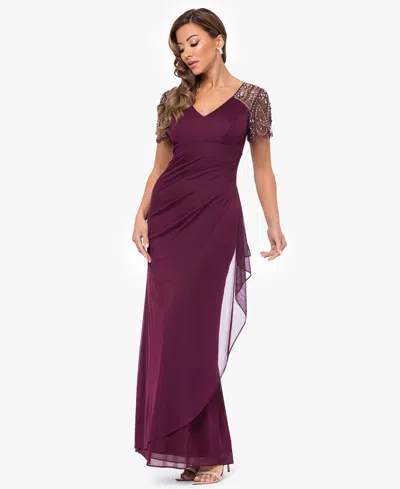 Xscape Petite Embellished Chiffon Gown