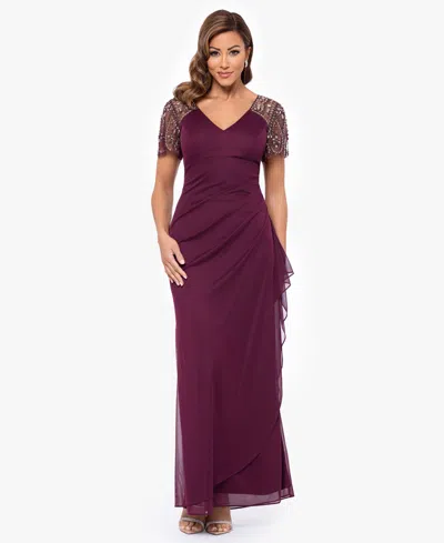 Xscape Petite Embellished Chiffon Gown