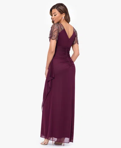 Xscape Petite Embellished Chiffon Gown
