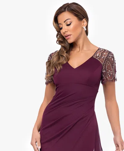 Xscape Petite Embellished Chiffon Gown