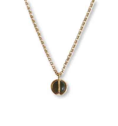 Gem Island Women's Gold / Green Lucia Necklace