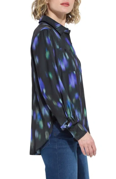 Lyssé Aitana Utility Pleat Button-up Shirt In Black