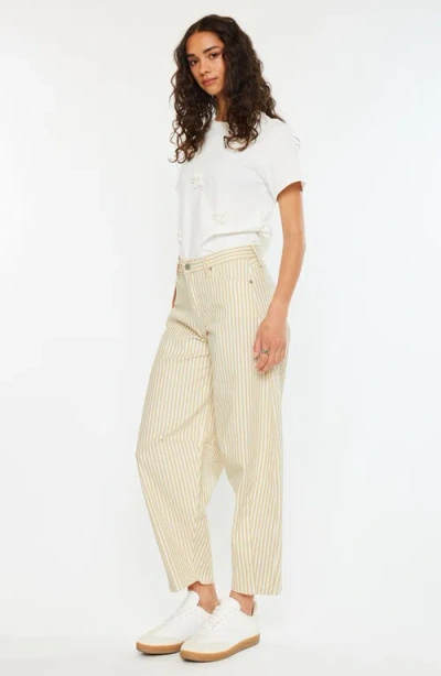 Kancan Mariana Low Slung Horseshoe Jeans In Neutral
