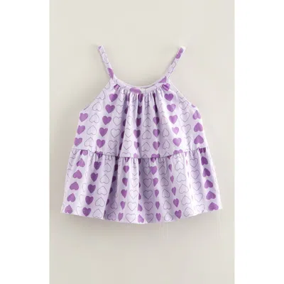 Tucker + Tate Kids' Cotton Tiered Camisole In Purple