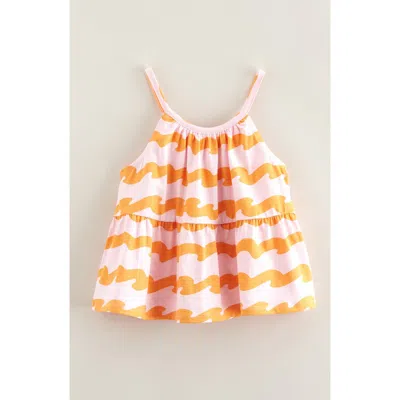 Tucker + Tate Kids' Cotton Tiered Camisole In Orange