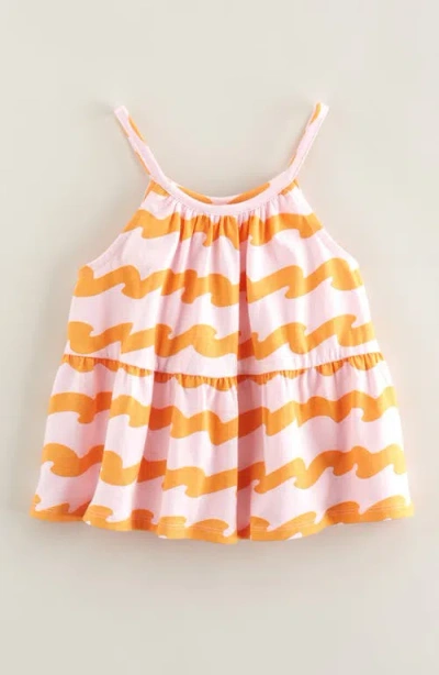 Tucker + Tate Kids' Cotton Tiered Camisole In Orange