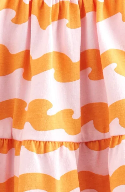 Tucker + Tate Kids' Cotton Tiered Camisole In Orange