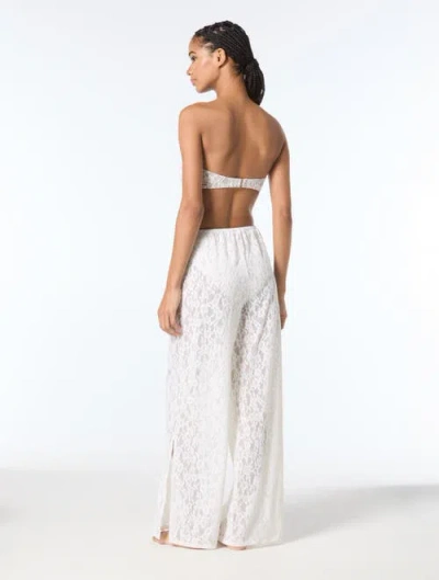 Michael Michael Kors Lace Cover Up Pants In White