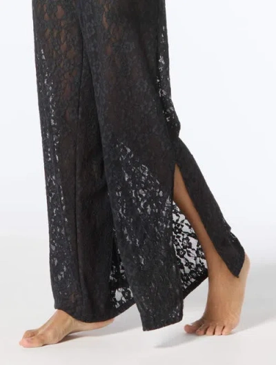 Michael Michael Kors Lace Cover Up Pants In Black