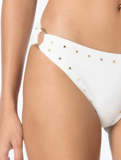 Michael Michael Kors Ring Side Bikini Bottom In White