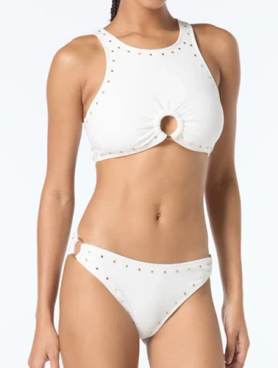 Michael Michael Kors Ring Side Bikini Bottom In White
