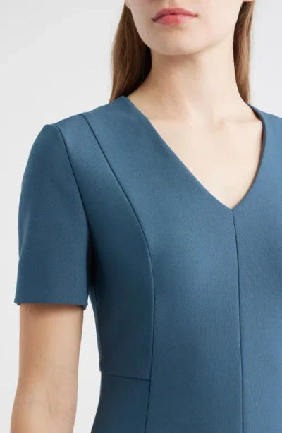 Hugo Boss Boss Damaisa Sheath Dress In Green