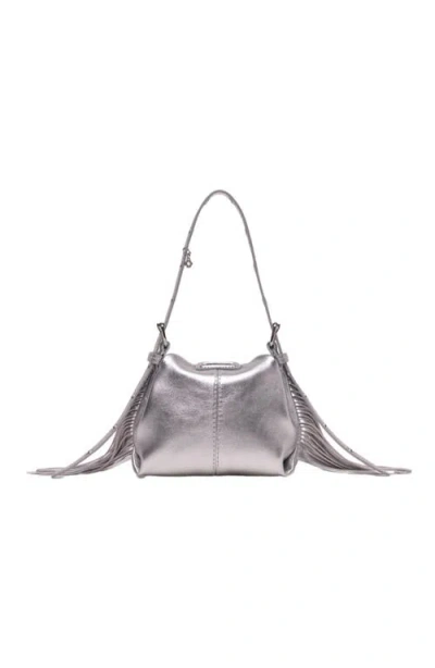 Maje Metallic Leather Miss M Micro Bag