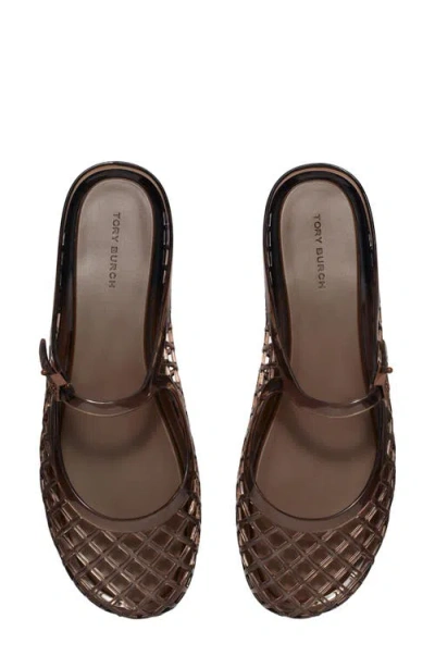 Tory Burch Mellow Mary Jane Jelly Mule In Brown