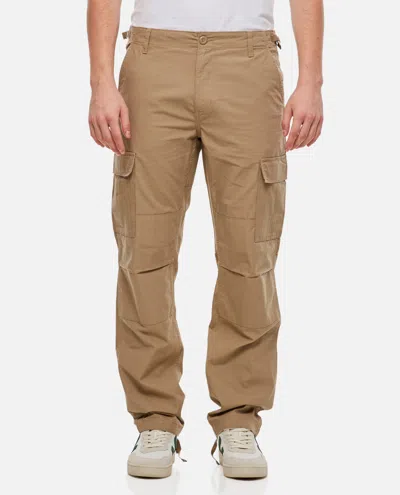 Carhartt Cole Cargo Pant In Beige Cotton In Brown