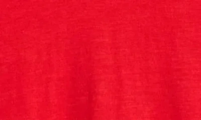 Eileen Fisher Easy V-neck Organic Cotton T-shirt In Red