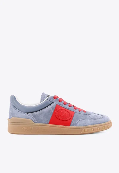 Valentino Garavani Low Top Upvillage Sneaker In Split And Nappa Calfskin