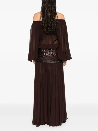 Atu Body Couture Sequin-embellished Off-shoulder Dress
