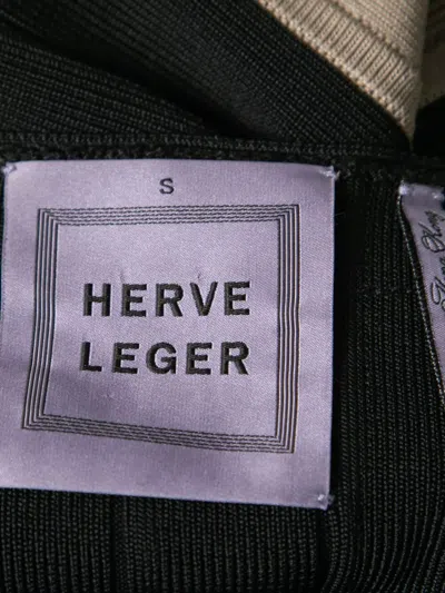 Pre-owned Herve Leger Bandage Halterneck Dress
