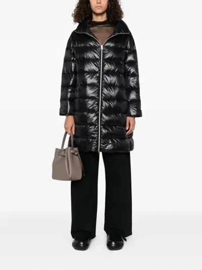 Herno Turtleneck Down Jacket In Black