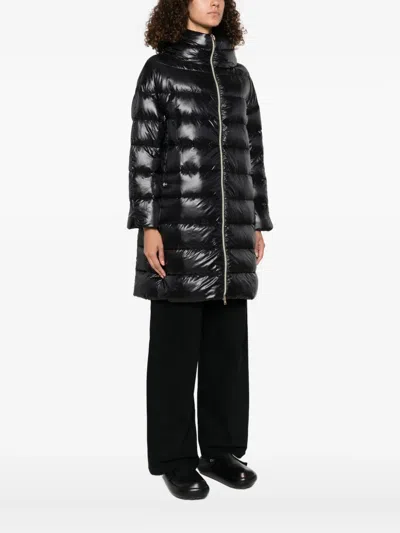 Herno Turtleneck Down Jacket In Black