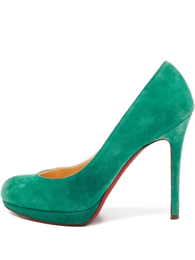 Pre-owned Christian Louboutin 115mm Suede Pumps