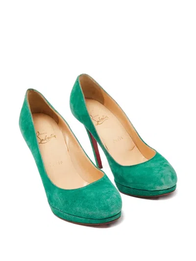 Pre-owned Christian Louboutin 115mm Suede Pumps