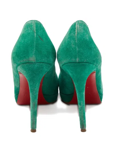 Pre-owned Christian Louboutin 115mm Suede Pumps