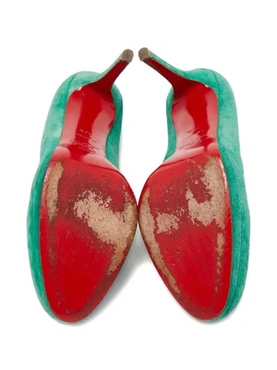 Pre-owned Christian Louboutin 115mm Suede Pumps