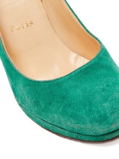 Pre-owned Christian Louboutin 115mm Suede Pumps