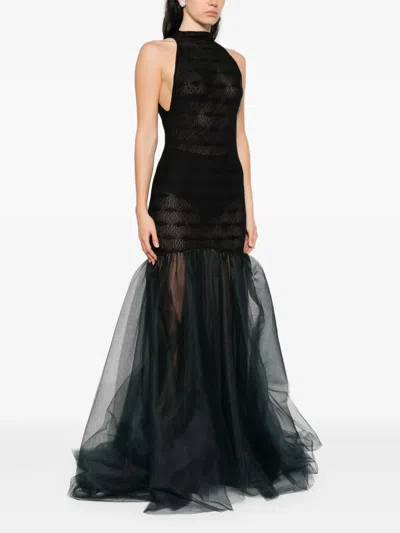 Atu Body Couture Halterneck Tulle Dress