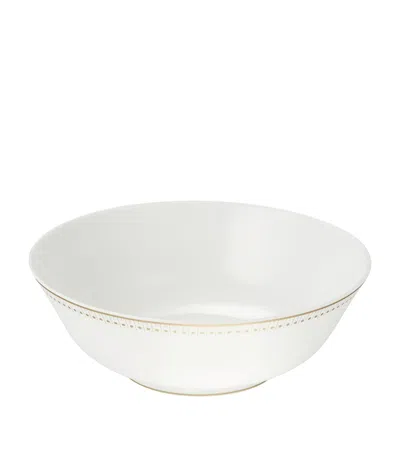 Christofle Porcelain Malmaison Impériale Salad Bowl In White