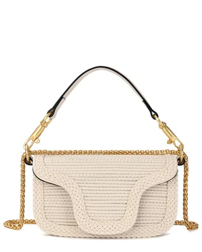 Tiffany & Fred Paris Elegant Braided Leather Crossbody