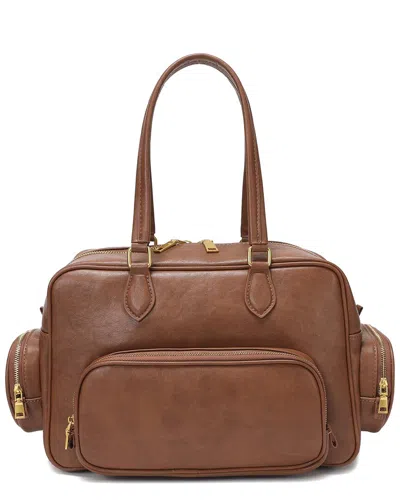 Tiffany & Fred Paris Large Leather Satchel