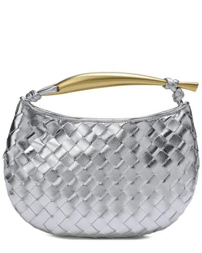 Tiffany & Fred Paris Woven Leather Top Handle Clutch