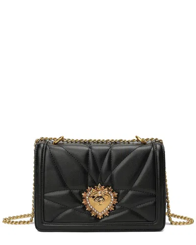 Tiffany & Fred Paris Heart Shaped Quilted Leather Messenger Bag