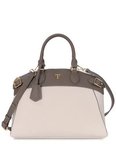 Tiffany & Fred Paris Grained Leather Top-handle Satchel