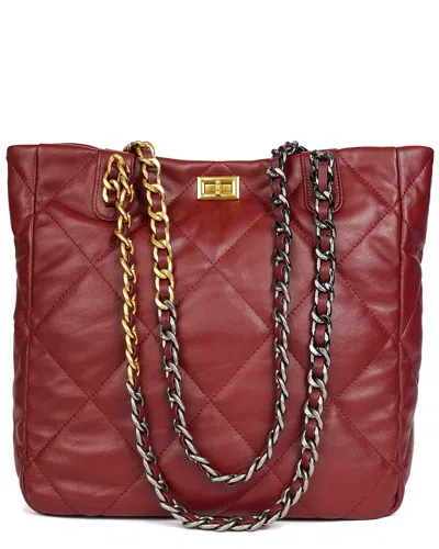 Tiffany & Fred Paris Quilted Leather Tote